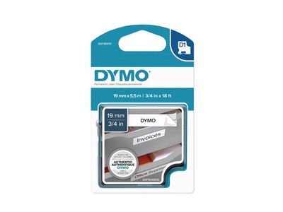 Dymo D1 - permanent zelfklevende polyester etikettentape (doos 5 stuks)