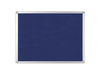 Staples Prikbord, Vilt, Aluminium Frame, 900 x 600 mm, Blauw