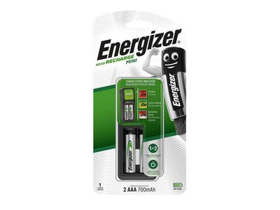 Energizer Mini Batterijlader met 2 AAA batterijen