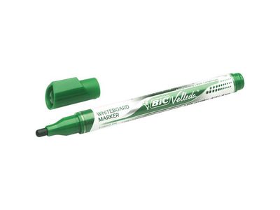 BIC® Velleda Pocket Whiteboardmarker, Ronde Punt, 1,4 mm, Groen (doos 12 stuks)