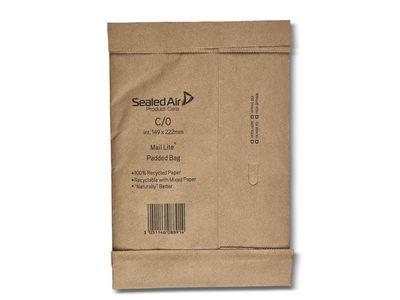 Mail Lite® Padded Enveloppen C/0, 149 x 222 mm, Goud (doos 100 stuks)