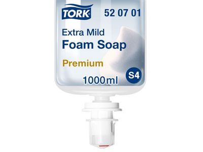 Tork Premium handschuim extra mild, niet geparfumeerd (pak 6 x 1000 milliliter)