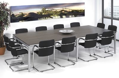 Vergader - Conferentietafel 320x160cm Leverbaar in 32 Kleurcombinaties