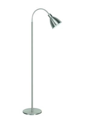 Highlight vloerlamp Campus nikkel mat