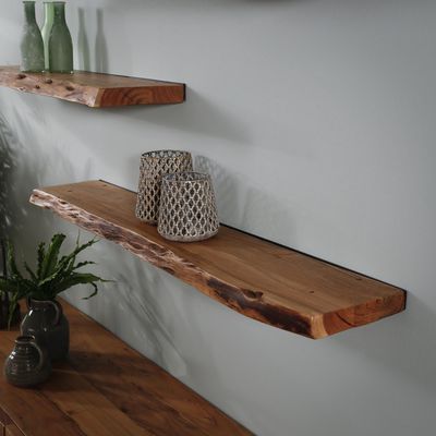 Wandplank Barby 120cm breed in massief 