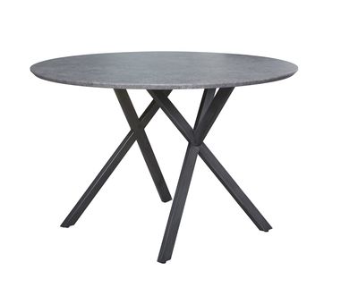 Eetkamertafel Biedenkopf ø120 betonlook grijs
