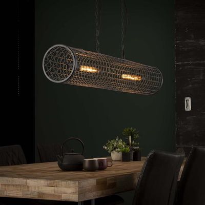 Hanglamp Erbach van industriëel gaas