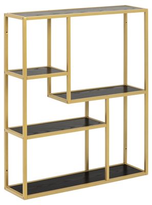 Wandrek Sabro met goudkleurig frame en zwart blad