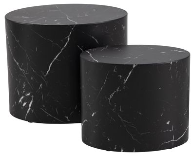 2-delige tafelset Fjelso in zwart marmerlook