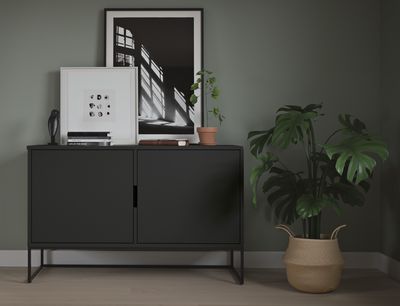 Tenzo Lipp 2 deurs dressoir shadow black lak