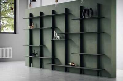 Tenzo wandkast Bridge 224 cm breed groen lak