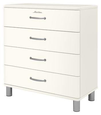 Tenzo New Malibu ladekast met 4 extra brede laden wit