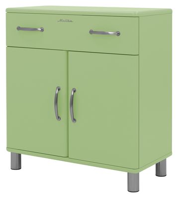 Tenzo New Malibu commode met lade en 2 deuren groen