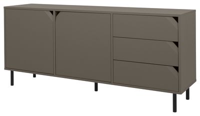 Tenzo Corner dressoir in dark taupe lak