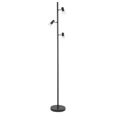 Highlight vloerlamp Picolo zwart met 3 Led lampen