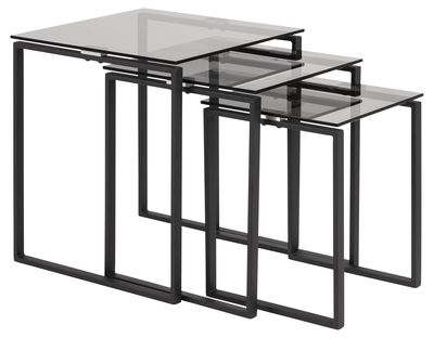 3-delige tafelset Gandrup met rookglas blad