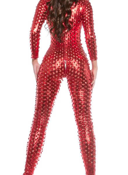catsuit rood wetlook
