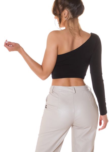 sexy zwarte crop top