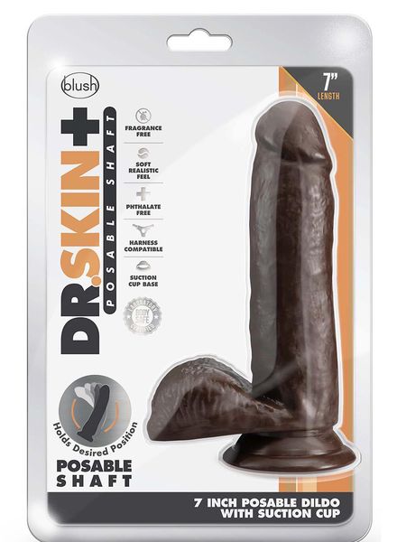 dikke bruine dildo met ballen