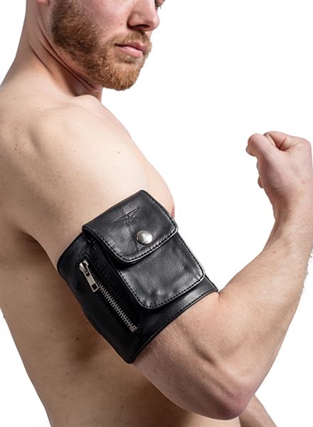 leren arm wallet