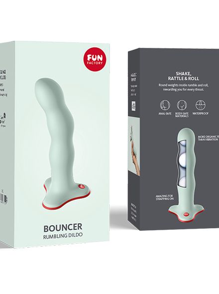 Voorbind dildo met balletjes