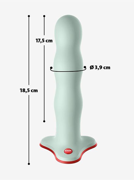 Voorbind dildo met balletjes