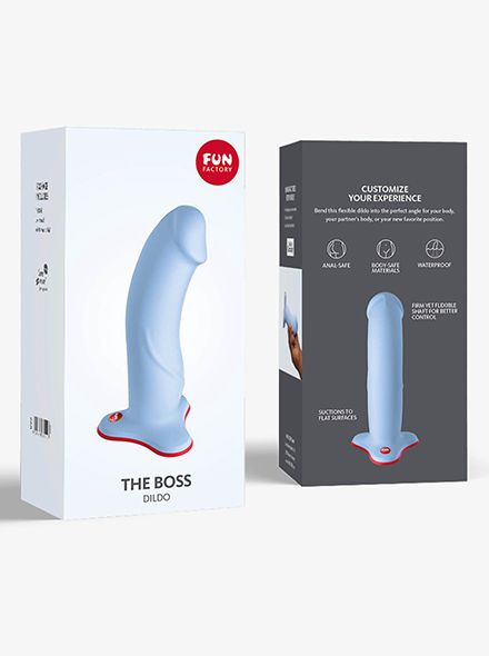 grote blauwe en dikke dildo