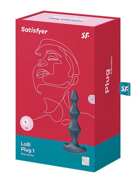 Satisfyer Lolli Plug 1 Blauw Verpakking
