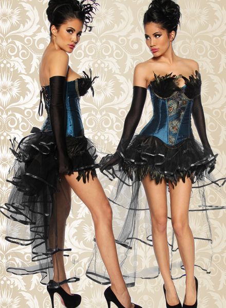 zwarte burlesque petticoat
