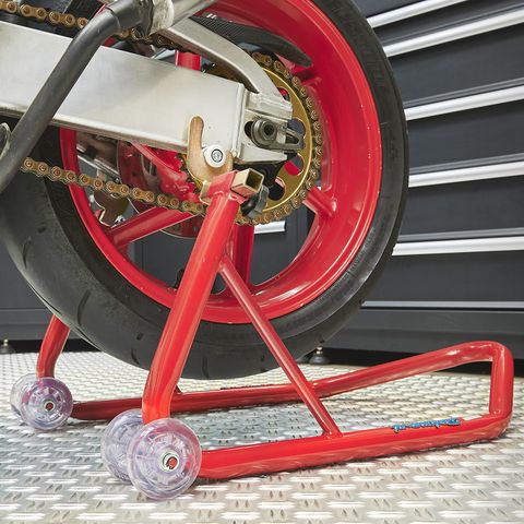 Béquille d'atelier Xtreme rouge roue arrière