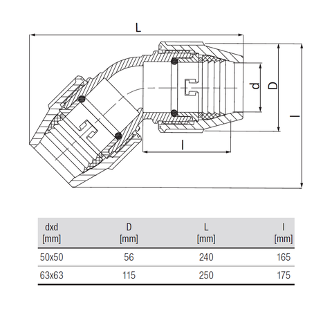 unidelta-knie-45-graden-tekening-50-63