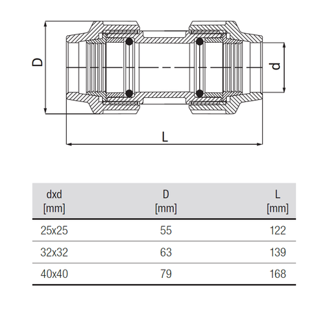 unidelta-reparatie-koppeling-tekening-25-40