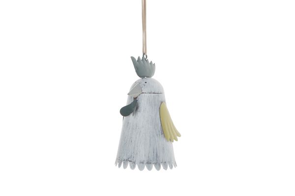Hangende Kip 6x11.5cm Wit