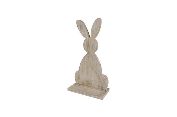 Houten Konijn 37x19x69cm Wit