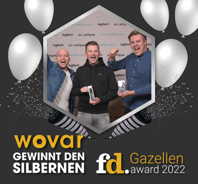 Wovar gewinnt den Silbernen FD Gazellen Award!