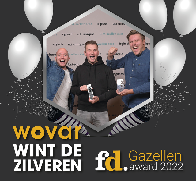 Wovar wint 2e zilveren FD Gazellen award!