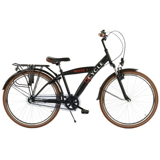 2Cycle Nexus 3 Jongensfiets 26 inch Mat Zwart