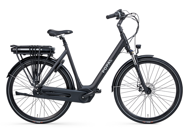 Popal Vidar Elektrische Damesfiets 28 inch 51 cm Mat Zwart
