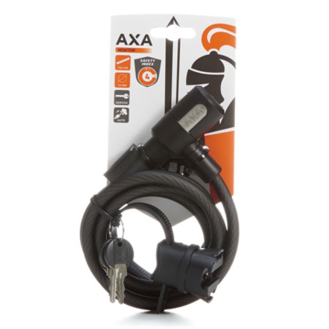 AXA Newton - Kabelslot - 150 cm lang - 10 mm diameter - Met Houder_1