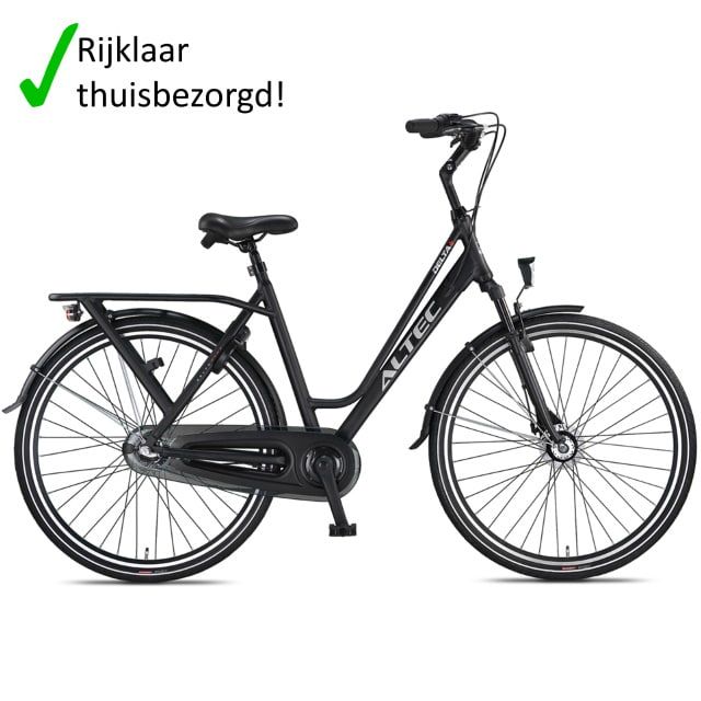 Altec Delta Plus 28 inch 56 cm Damesfiets N3 Mat Zwart 100p