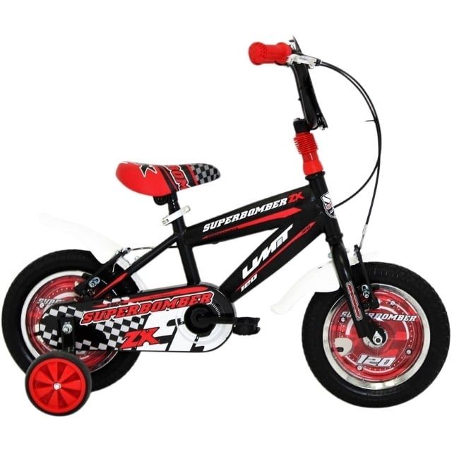 Altec Superbomber 12 inch Zwart Rood Jongensfiets