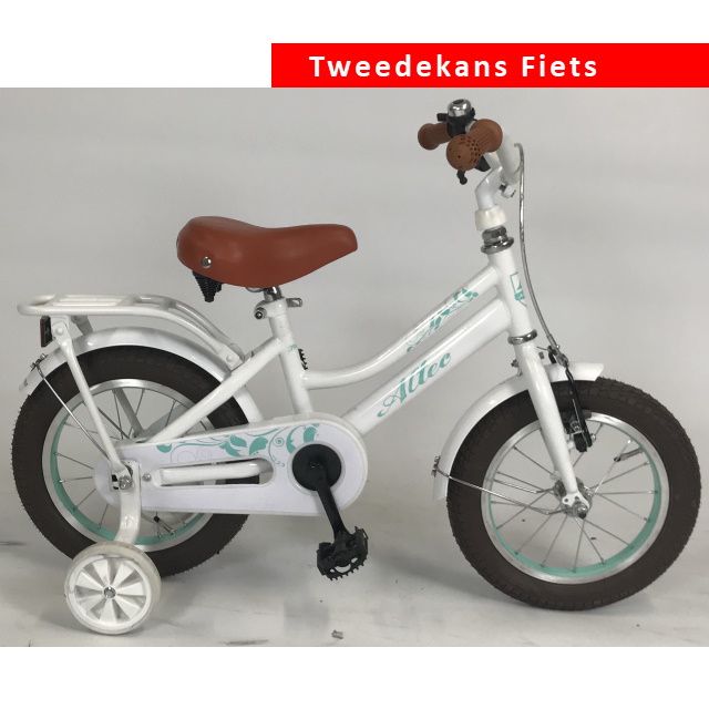 Altec Tuana Meisjesfiets 14 inch Wit Turquoise Tweede Kans