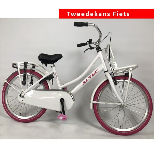 Altec Urban Transportfiets 22 inch Wit Roze Tweede Kans
