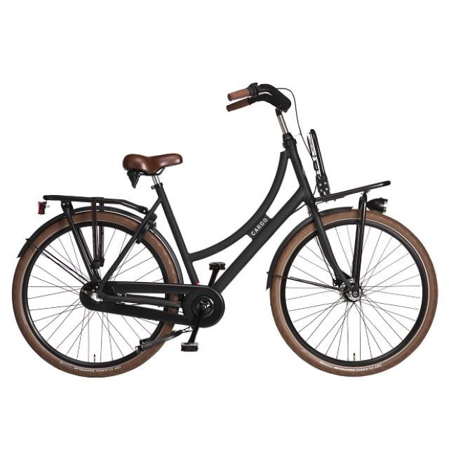 Avalon Cargo Dames 3 Versnellingen 28 inch Mat zwart