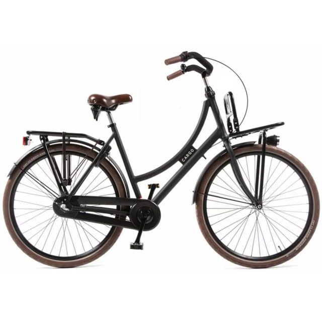 Avalon Cargo R3 Dames Transportfiets 28 inch 57 cm Mat Zwart