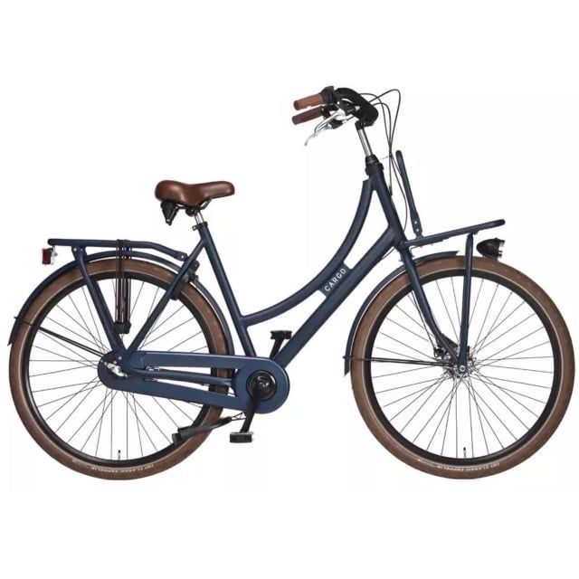 Avalon Cargo R3 Dames Transportfiets 28 inch 57cm Rollerbrakes Mat Blauw