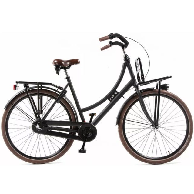 Avalon Cargo R3 Dames Transportfiets 28 inch 57 cm Mat Zwart