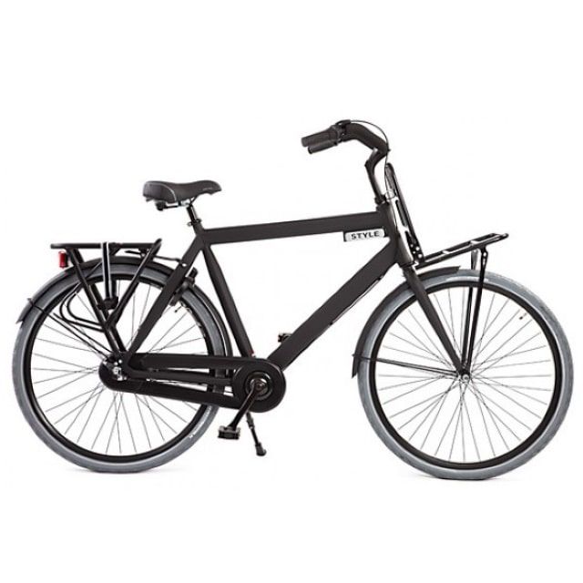 Avalon Style Heren 3 Versnellingen 28 inch Mat Zwart