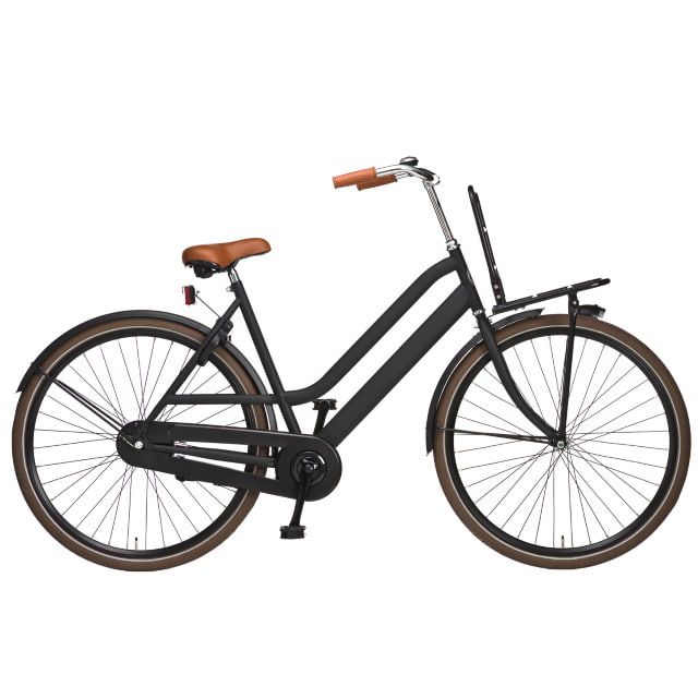 Avalon Transporter Damesfiets 28 inch 55 cm Mat Zwart