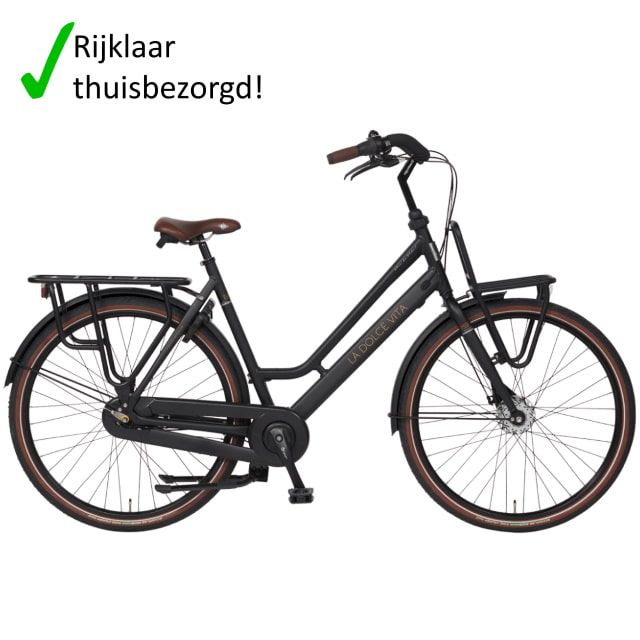 BSP La Dolce Vita N7 Moederfiets 28 inch Zwart Mat 100p